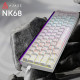 Дротова механічна клавіатура Ajazz NK68 Red switches Side Contour White (NK68-R-S-W) Купити в Україні