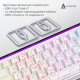 Дротова механічна клавіатура Ajazz NK68 Red switches Side Contour White (NK68-R-S-W) Купити в Україні