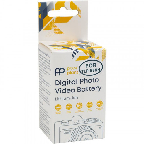 Акумулятор PowerPlant Canon TLP-E6NH 2250mAh з кабелем Type-C (CB970889)