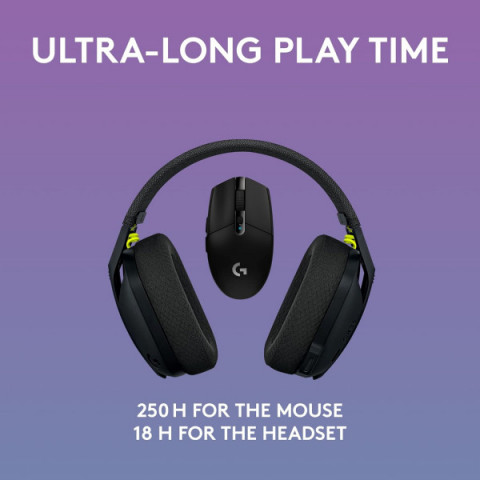 Навушники з мікрофоном Logitech G435SE + G305SE Wireless Black (991-000450)
