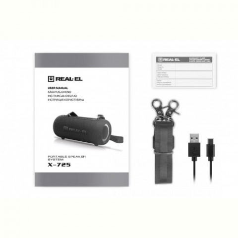 Акустична система REAL-EL X-725 Black Купити в Україні