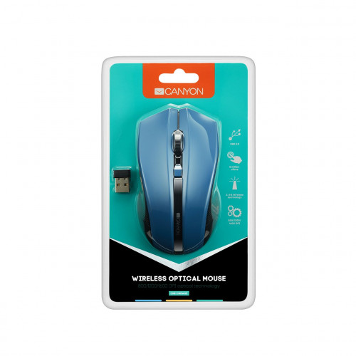 Мишка бездротова Canyon CNE-CMSW05BL Blue USB