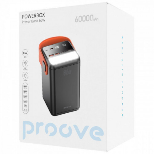 Портативна Батарея Proove Powerbox 65W 60000mAh black Купити в Україні