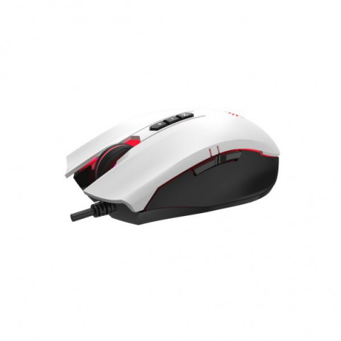 Миша ігрова A4Tech ES7 (Panda White), чорно-біла