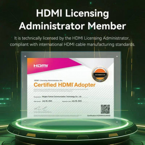 Кабель Vention HDMI - HDMI V 2.1 (M/M), 2 м, Green (ALOGH)
