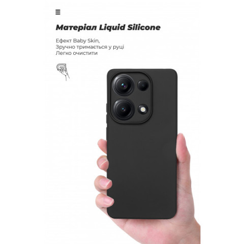 Чохол ArmorStandart ICON для Xiaomi Redmi Note 14S 4G Camera cover Black (ARM82008)