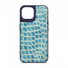 Чохол Harder Crocosaur для Apple iPhone 14 Blue (ARM76718)