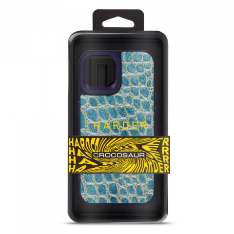 Чохол Harder Crocosaur для Apple iPhone 14 Blue (ARM76718)