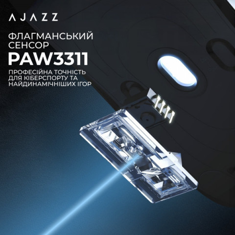 Бездротова миша Ajazz AJ200P Near Link AI MC White (AJ200P-NL-AI-MC-W) Купити в Україні