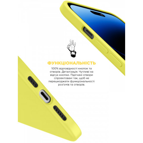 Чохол ArmorStandart ICON2 MagSafe для Apple iPhone 14 Pro Canary Yellow (ARM68408)