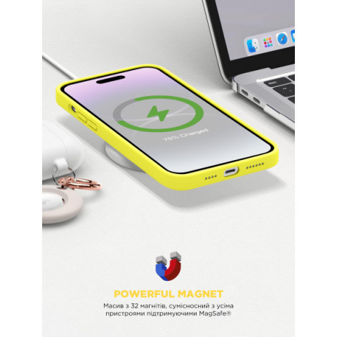 Чохол ArmorStandart ICON2 MagSafe для Apple iPhone 14 Pro Canary Yellow (ARM68408)