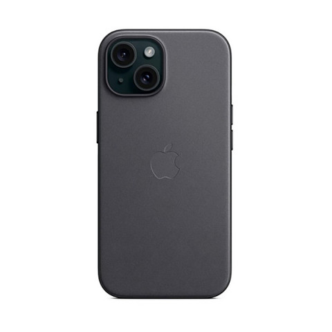Чохол FineWoven Case with MagSafe Original for Apple iPhone 15 Plus (OEM) - Black (ARM71977)