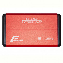 Зовнішня кишеня Frime SATA HDD/SSD 2.5", USB 3.0, Metal, Red (FHE23.25U30)