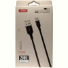 Кабель XO NB143 USB-Lightning 2.1A 1м Black (XO-NB143i1-BK)