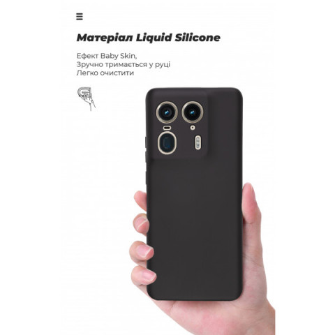 Чохол ArmorStandart ICON для Motorola Edge 50 Ultra Camera cover Black (ARM77309)