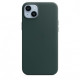 Чохол Apple iPhone 14 Plus Leather Case with MagSafe Forest Green (MPPA3)
