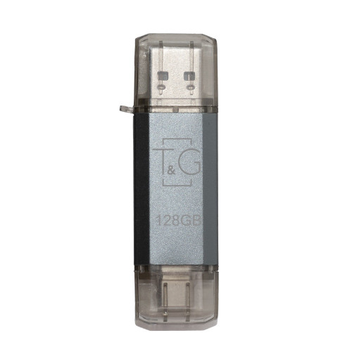 Флеш-накопичувач USB 128GB Type-C T&G 009 Star Series Silver (TG009TC-128GSL)