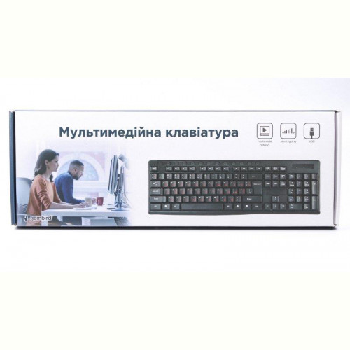Клавіатура Gembird KB-UM-107-UA Ukr Black USB