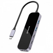 Type-C-Хаб Proove Shadow (2*USB3.0 + Type-C + PD100W + HDMI) dark gray