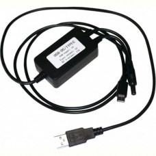 USB адаптер XoKo USB-DC 9/12В/USB Type C, 0.7м, Black (XK-DC-DC-C-12)