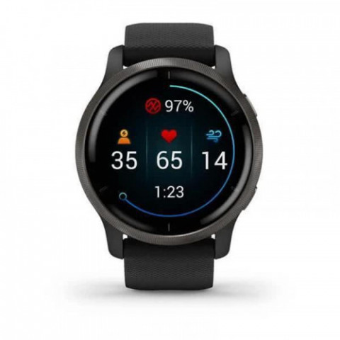Смарт-годинник Garmin Venu 2 Plus Slate/Black with Black Band (010-02496-01)