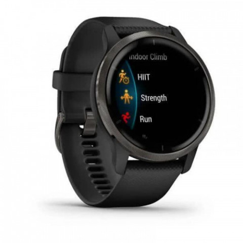 Смарт-годинник Garmin Venu 2 Plus Slate/Black with Black Band (010-02496-01)