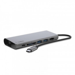 Концентратор USB-C Belkin Travel Space Grey (F4U092BTSGY)