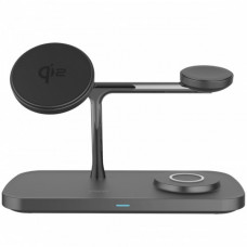 Бездротовий ЗП Proove Magnetic Field Pro 3 in 1 Qi2 black