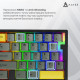 Дротова магнітна клавіатура Ajazz AK029 Ice lsland Magnetic Switch (AK029-I-WB) Купити в Україні