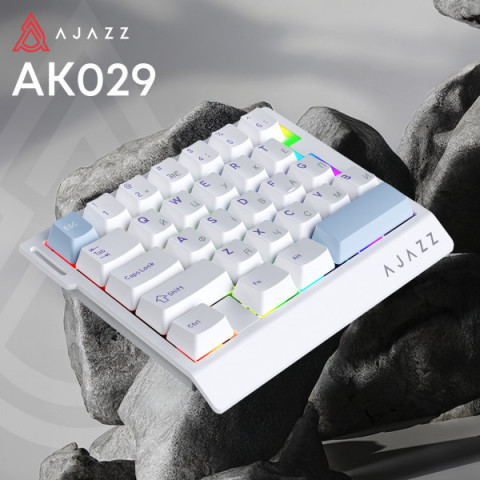 Дротова магнітна клавіатура Ajazz AK029 Ice lsland Magnetic Switch (AK029-I-WB) Купити в Україні