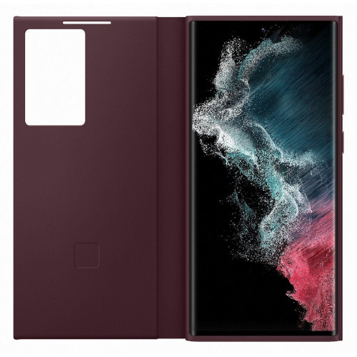 Чохол-книжка Samsung Smart Clear View Cover для Samsung Galaxy S22 Ultra SM-S908 Burgundy (EF-ZS908CEEGRU)