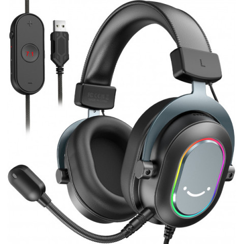 Навушники з мікрофоном Fifine H6 Black Купити в Україні