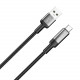Кабель ColorWay USB - USB Type-C (M/M), braided wire, 6А, 2 м, Black (CW-CBUC097-BK)