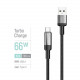 Кабель ColorWay USB - USB Type-C (M/M), braided wire, 6А, 2 м, Black (CW-CBUC097-BK)