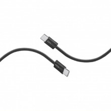 Кабель Promate EcoLine-CC120 USB Type-C - USB Type-C (M/M), 3 A, 60 W, 1.2 м, Black