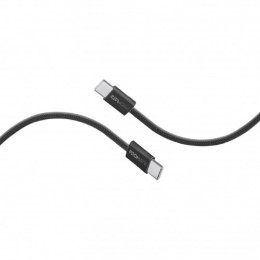 Кабель Promate USB Type-C - USB Type-C (M/M), 3 A, 60 W, 1.2 м, EcoLine-CC120 Black (ecoline-cc120.black)