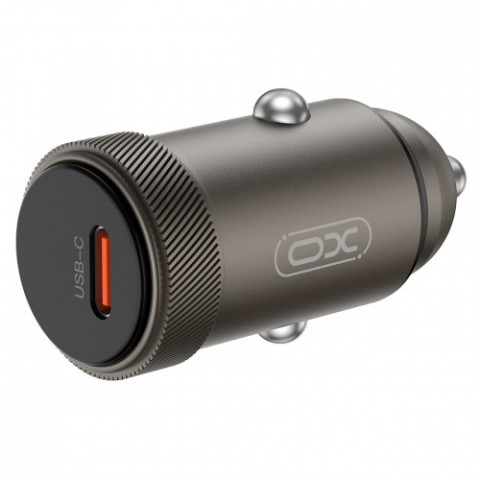 Автомобільний зарядний пристрій XO CC70 (USB-C, 3A) 30W Black
