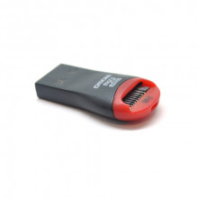 Кардрідер USB2.0 Voltronic MicroSD Black/Red (06259), техпакет