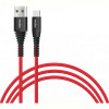 Кабель Intaleo CBRNYT1 USB-USB Type-C 1.2м Red (1283126559464)