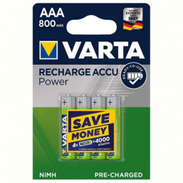 Акумулятор Varta Recharge Accu AAA/HR03 Ni-MH 800 mAh BL 4шт