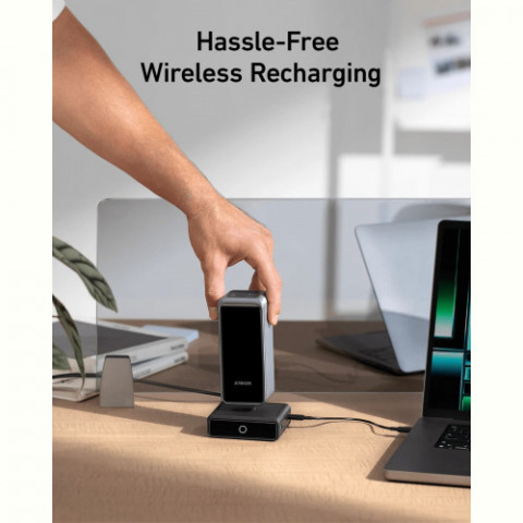 Мережевий зарядний пристрій Anker Prime 100W, 2xUSB-C, 1xUSB-A, Pogo pin Black (A1902311)