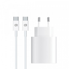 Зарядний пристрій ArmorStandart AMHJ83 20W USB-C White + кабель USB-C to USB-C (ARM77725)