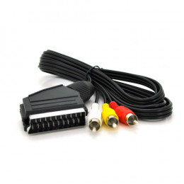 Кабель Merlion (TT-SCART (M)-3RCA (M)-1.2/00023) SCART-3RCA, 1.2м, Black