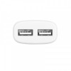 Мережевий зарядний пристрій Hoco C12 (2USB, 2.4А) White (C12MW) + кабель MicroUSB