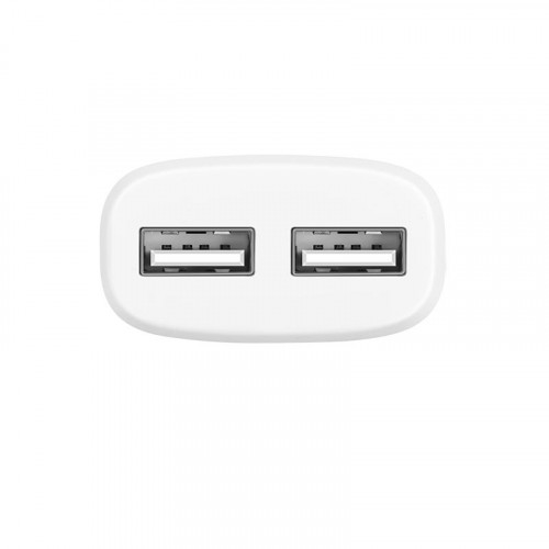 Мережевий зарядний пристрій Hoco C12 (2USB, 2.4А) White (C12MW) + кабель MicroUSB