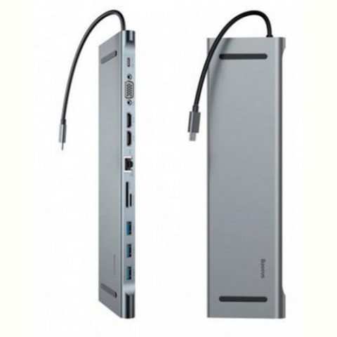 Концентратор USB-C Baseus Enjoyment Series Gray (CATSX-G0G)