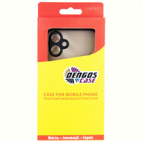 Чохол-накладка Dengos Matt для Samsung Galaxy A06 SM-A065 Black (DG-KM-126) + захисне скло