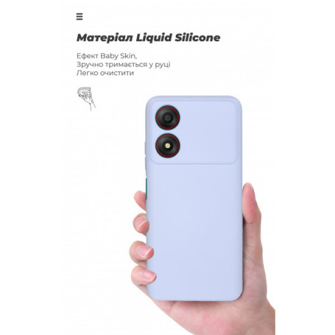 Чохол ArmorStandart ICON для ZTE Blade A34 Camera cover Lavender (ARM78959)