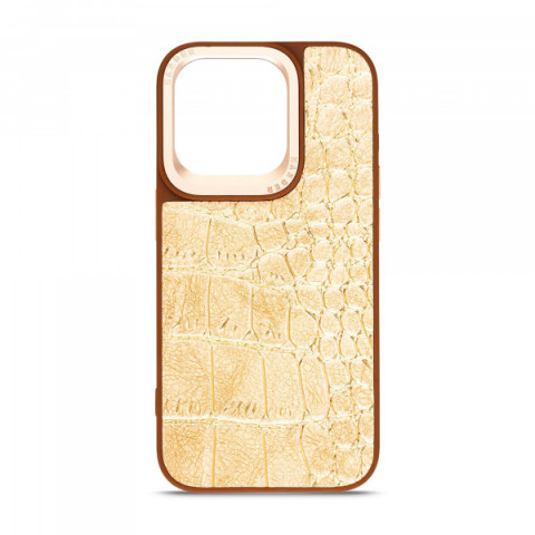 Чохол Harder Crocosaur для Apple iPhone 15 Pro Beige (ARM76703)