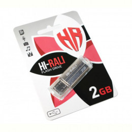 Флеш-накопичувач USB 2GB Hi-Rali Corsair Series Silver (HI-2GBCORSL)